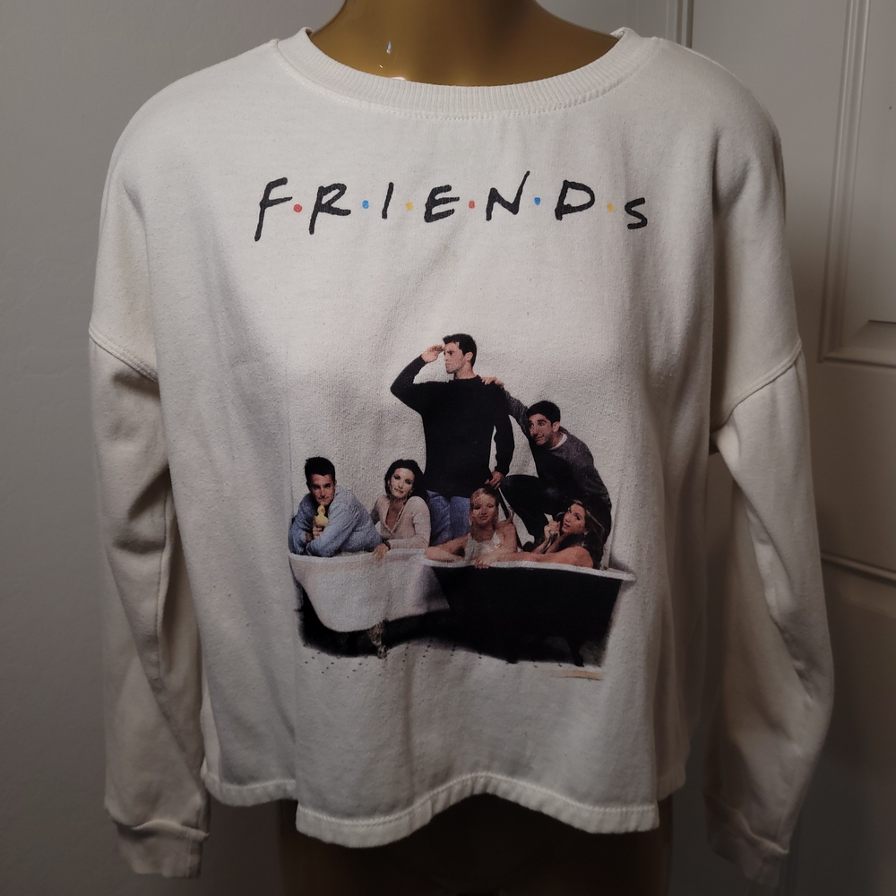 FRIENDS Graphic White Crewneck Sweater